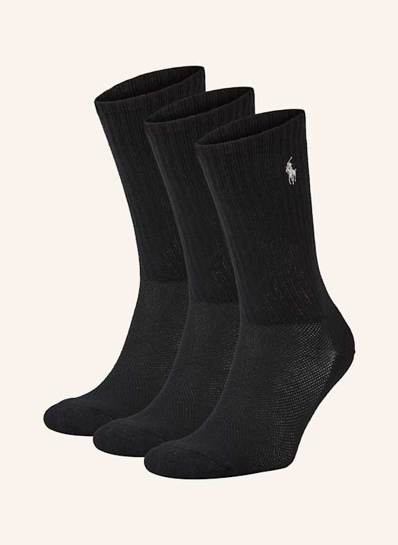 POLO RALPH LAUREN 3er-Pack Socken SCHWARZ
