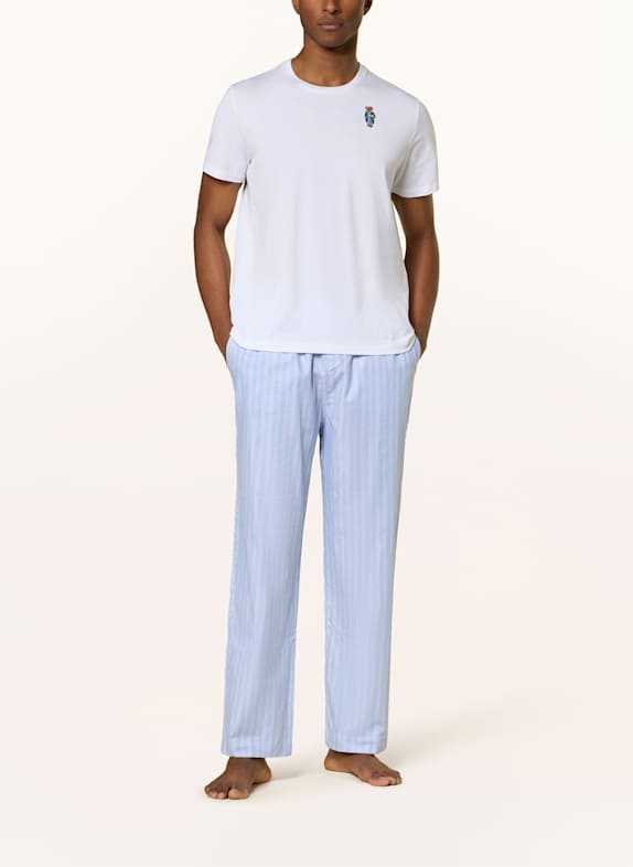 POLO RALPH LAUREN pyjama LICHTBLAUW / WIT / DONKERBLAUW