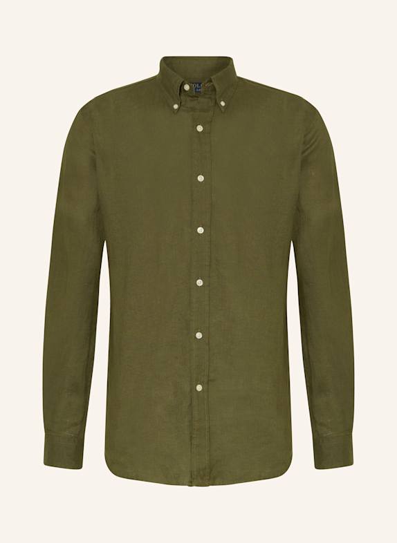 POLO RALPH LAUREN Leinenhemd Regular Fit OLIV