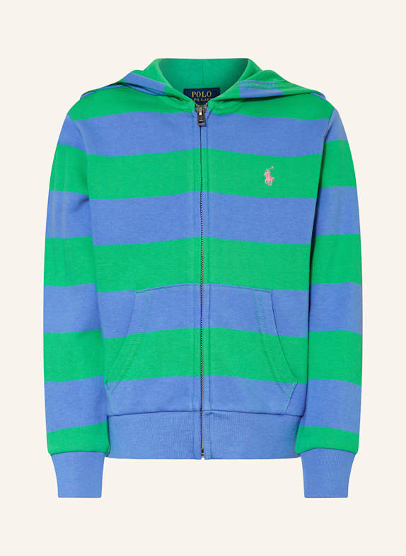 POLO RALPH LAUREN Sweatjacke HELLBLAU/ GRÜN