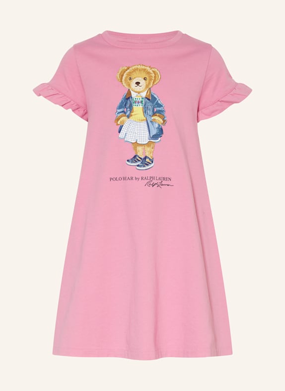 POLO RALPH LAUREN Kleid mit Rüschen PINK