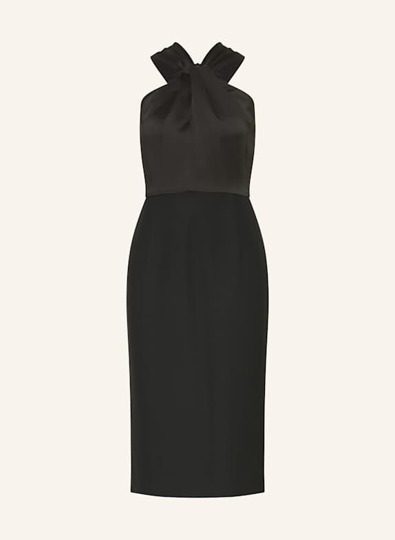 BOSS Cocktail dress DATINAR in mixed materials BLACK