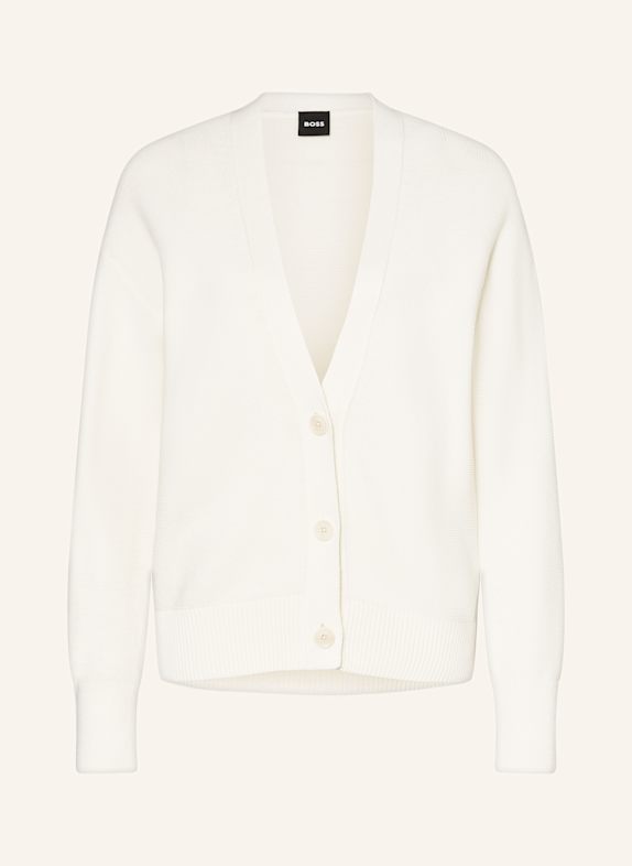 BOSS Strickjacke FANTINORE ECRU