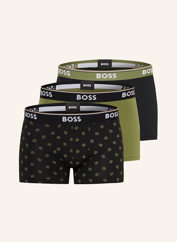 BOSS 3er-Pack Boxershorts POWER OLIV/ SCHWARZ