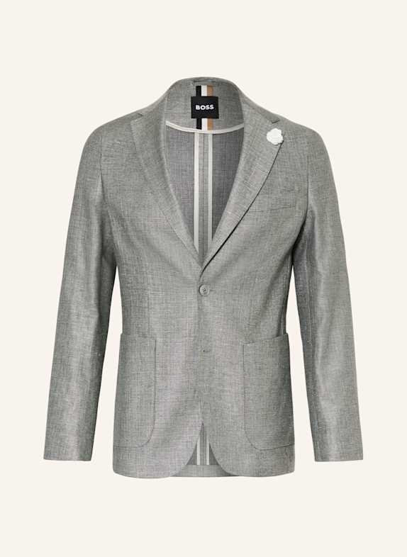BOSS Anzugsakko HANRY Slim Fit mit Leinen 311 MEDIUM GREEN