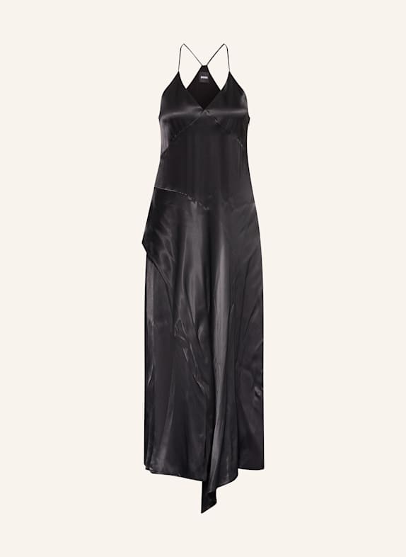 BOSS Cocktail dress DAMARNI in satin BLACK