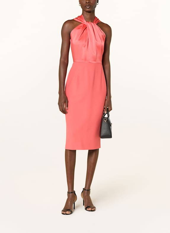 BOSS Cocktailkleid DATINAR im Materialmix LACHS