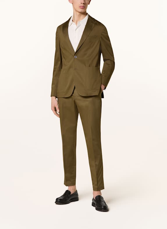 BOSS Anzughose PERIN Relaxed Fit 302 DARK GREEN