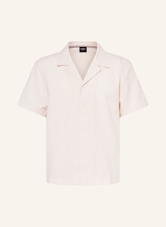 BOSS Resort shirt VELVETFISH Regular Fit NUDE/ WHITE