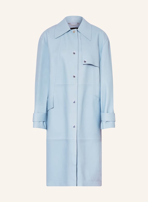 BOSS Ledermantel SONDELI HELLBLAU