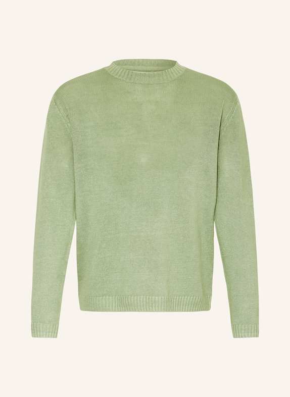 PAUL Leinenpullover HELLGRÜN