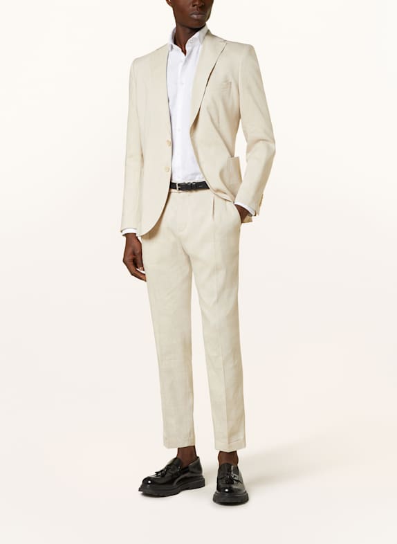 PAUL Pantaloni de costum Extra Slim Fit cu lin 230 Bej deschis