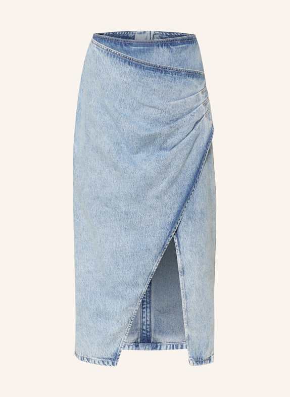 BOSS Jeansrock in Wickeloptik C PLEATED 411 NAVY