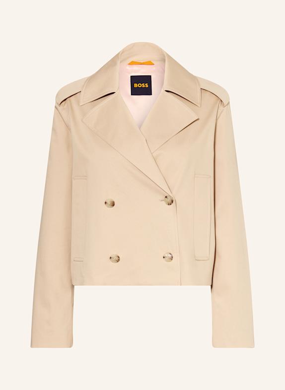 BOSS Cropped-Trenchcoat CROPTRENCH BEIGE