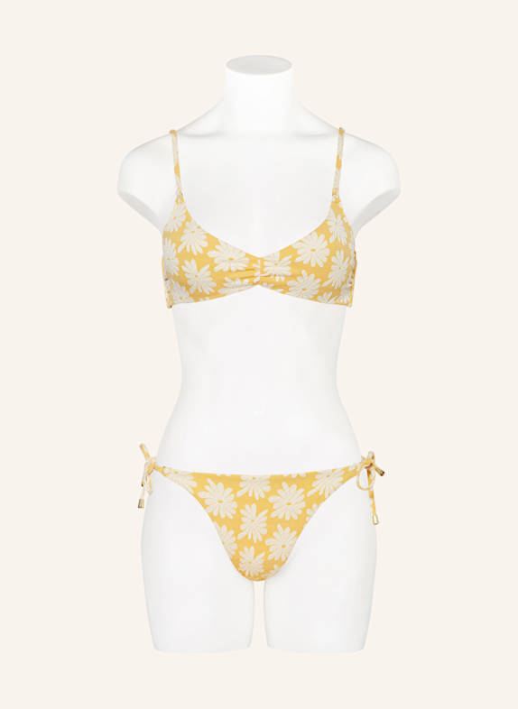 MRS & HUGS Bralette-bikinitop DONKERGEEL / ECRU