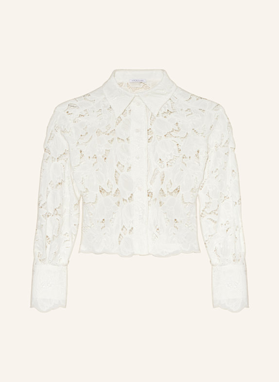 MRS & HUGS Shirt blouse made of broderie anglaise WHITE