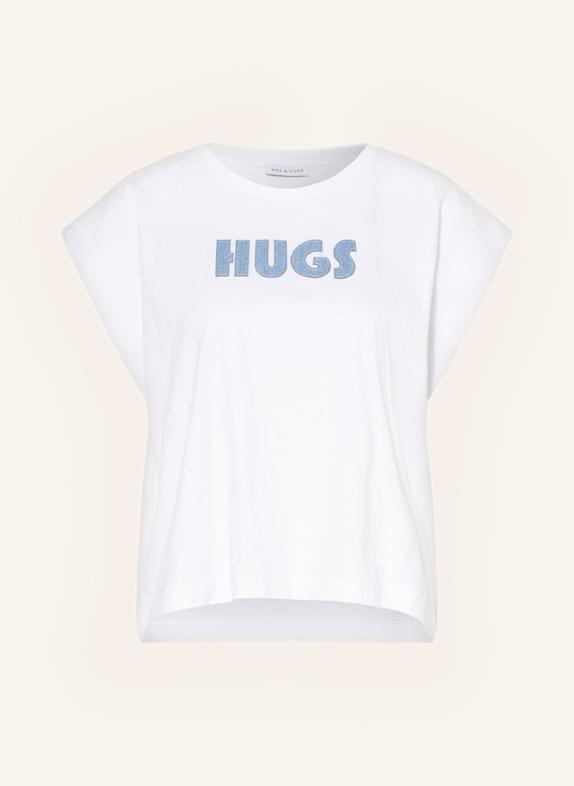 MRS & HUGS T-Shirt WEISS
