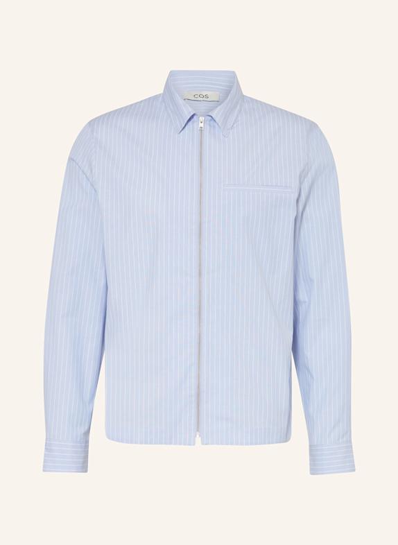 COS Overshirt HELLBLAU/ WEISS