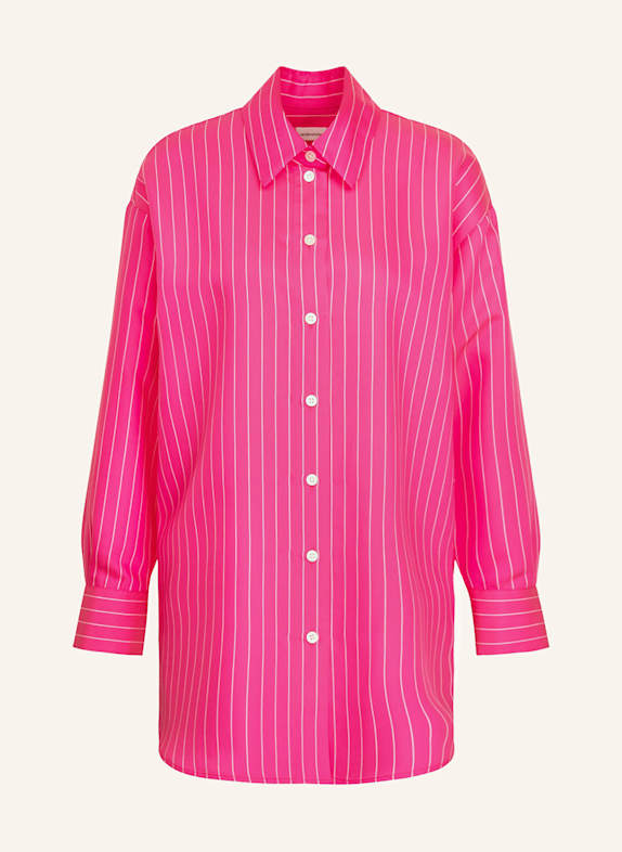 seidensticker Oversized-Hemdbluse PINK/ WEISS