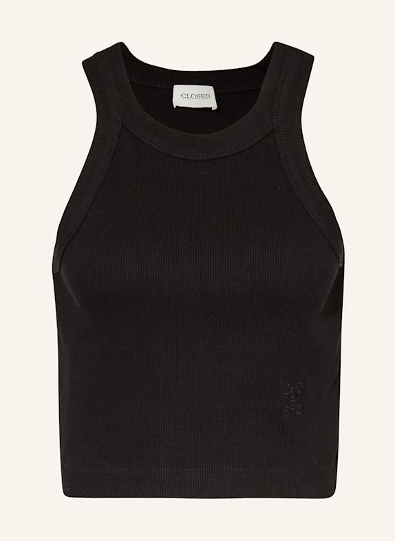 CLOSED Cropped-Top SCHWARZ
