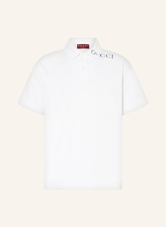 GUCCI Piqué-Poloshirt WEISS