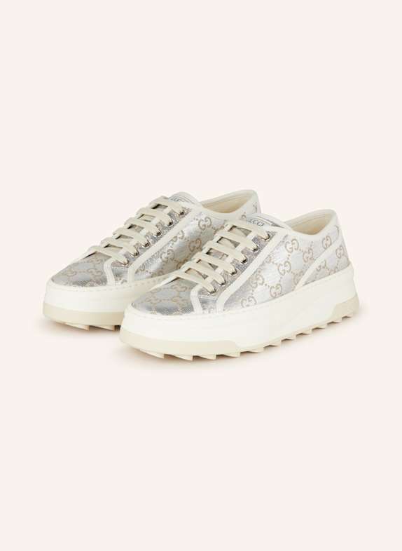 GUCCI Sneaker 8146 SILVER NATURAL/MY.WH
