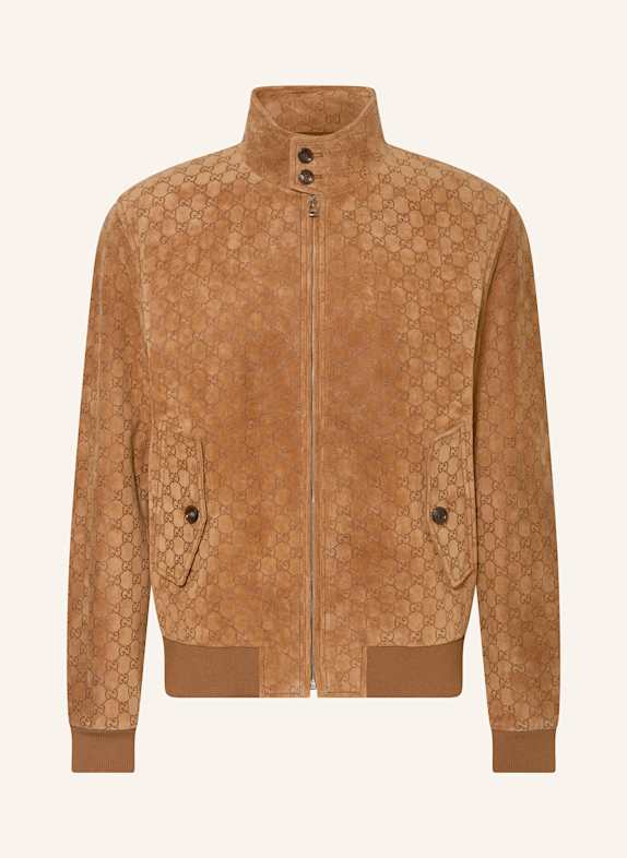 GUCCI Lederblouson CAMEL