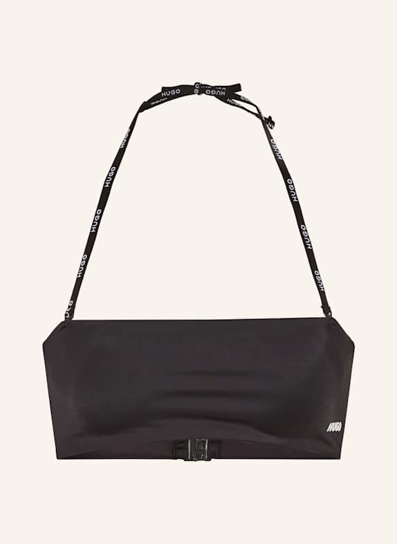 HUGO Bandeau-Bikini-Top PURE SCHWARZ