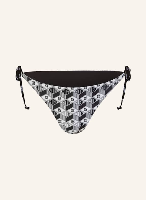 HUGO Triangel-Bikini-Hose PURE SCHWARZ/ WEISS
