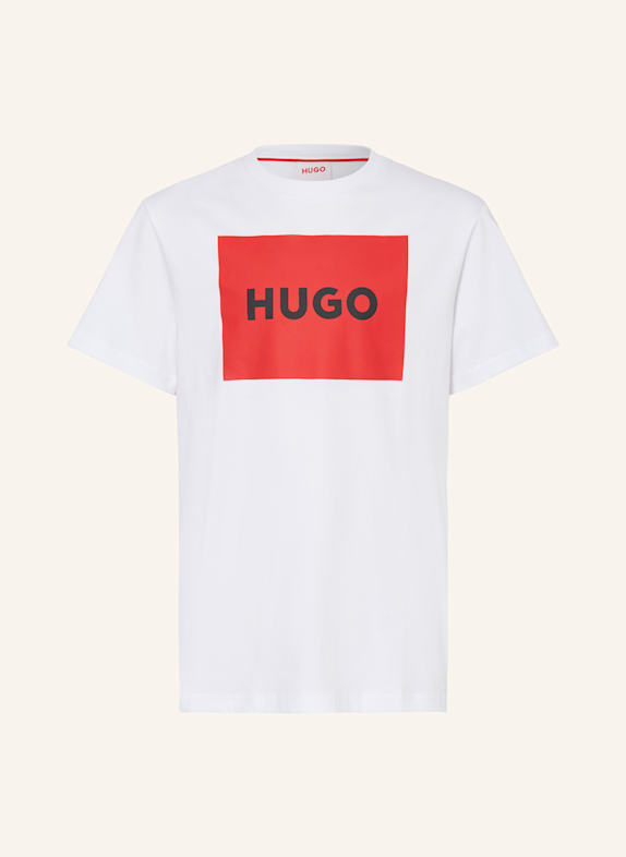 HUGO T-Shirt WEISS/ ROT