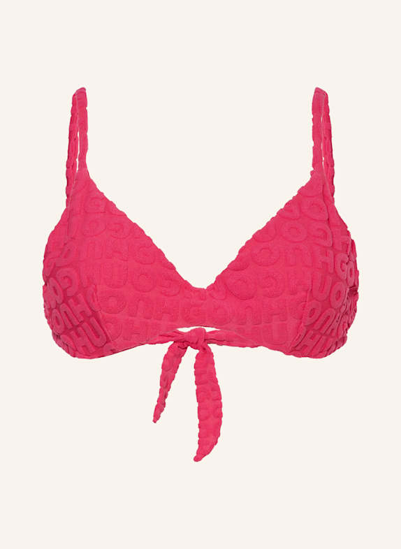 HUGO Bügel-Bikini-Top TOWEL PINK