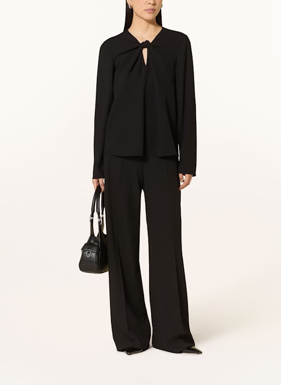 HUGO Blouse-shirt CAMOLA met uitsnijding ZWART