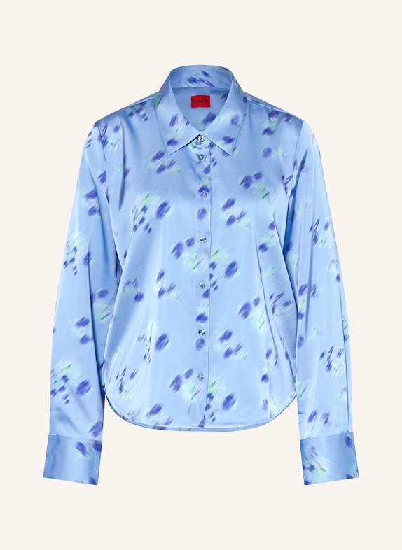 HUGO Hemdbluse ELKA BLAU/ DUNKELBLAU/ GRÜN