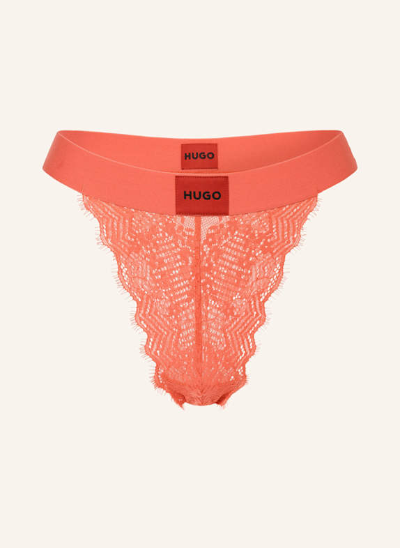 HUGO Figi LACE JASNOCZERWONY