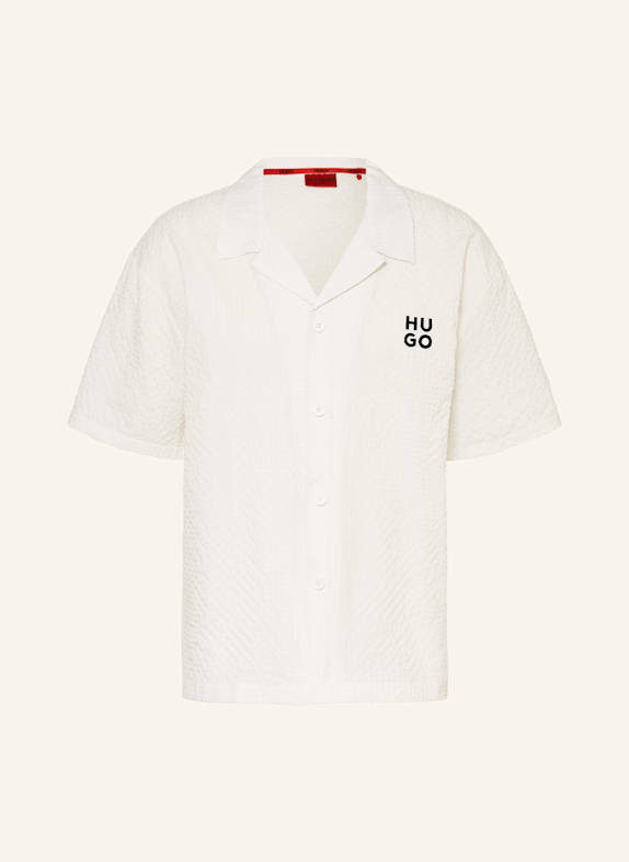HUGO Resorthemd CHAFFLE Comfort Fit ECRU