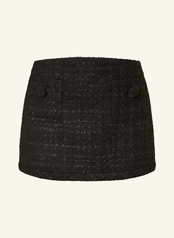 MARC JACOBS Tweed-Rock mit Glitzergarn SCHWARZ