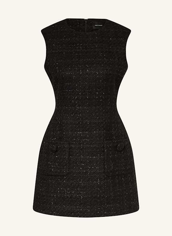MARC JACOBS Etuikleid aus Tweed mit Glitzergarn SCHWARZ