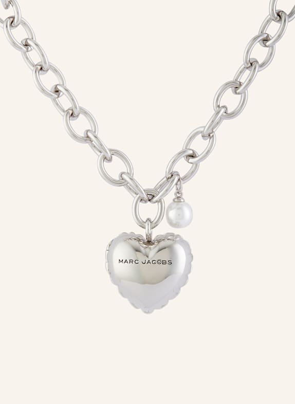 MARC JACOBS Halskette THE HEART BALLOON LOCKET SILBER