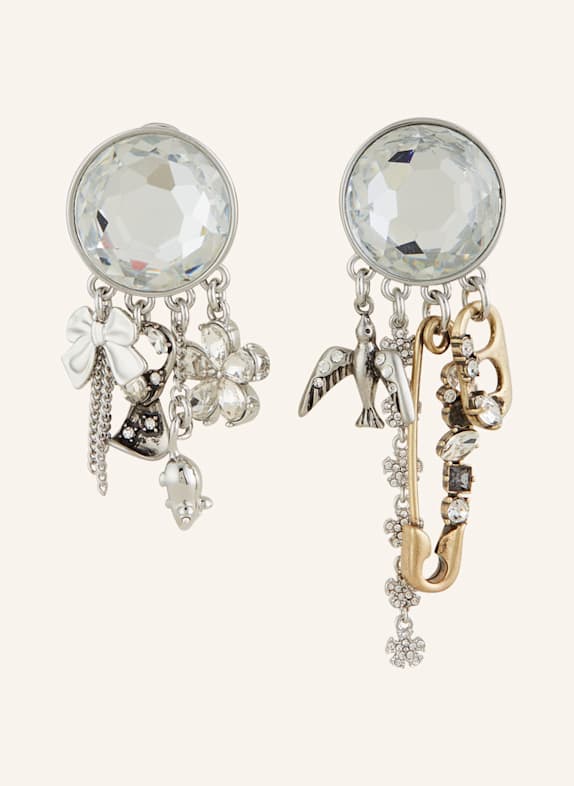 MARC JACOBS Earrings THE GRUNGE GLAM GEM EARRINGS GOLD/ SILVER