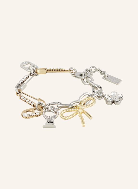 MARC JACOBS Bracelet THE GRUNGE GLAM CHARM BRACELET GOLD/ SILVER