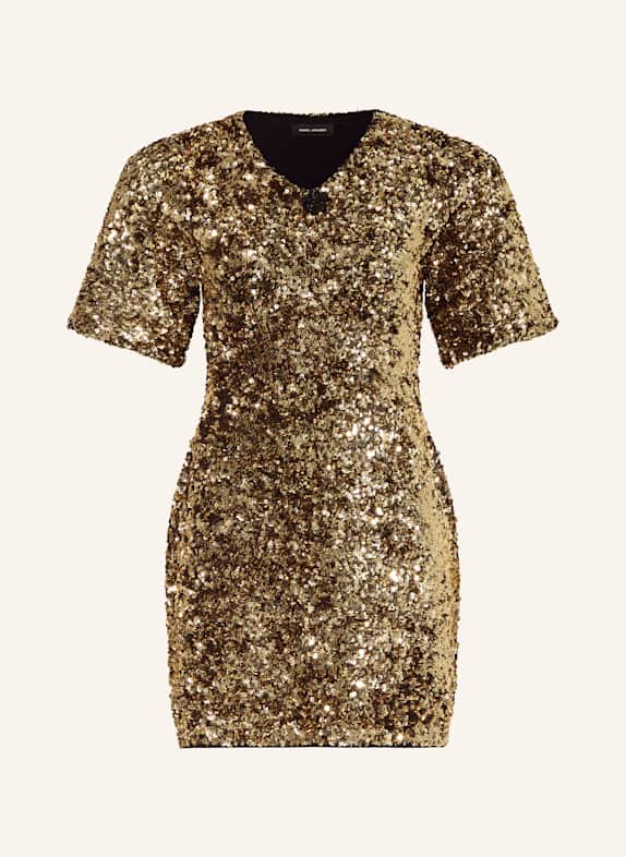 MARC JACOBS Etuikleid mit Pailletten GOLD
