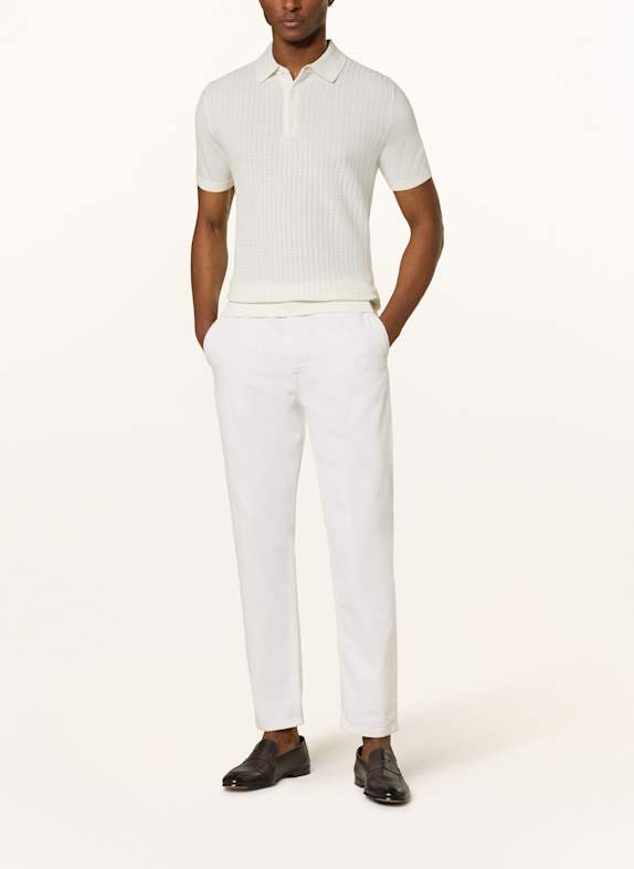 STRELLSON Gebreid poloshirt ADRIAN ECRU