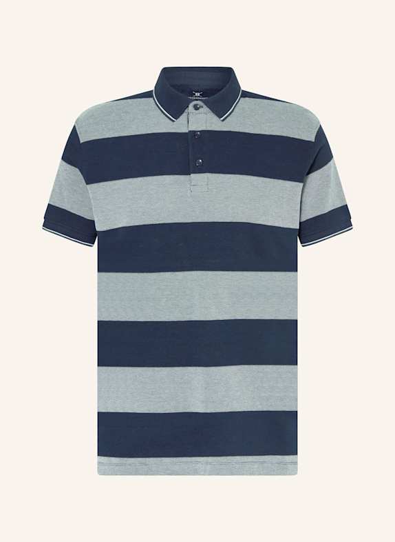 STROKESMAN'S Piqué-Poloshirt GRÜN/ DUNKELBLAU