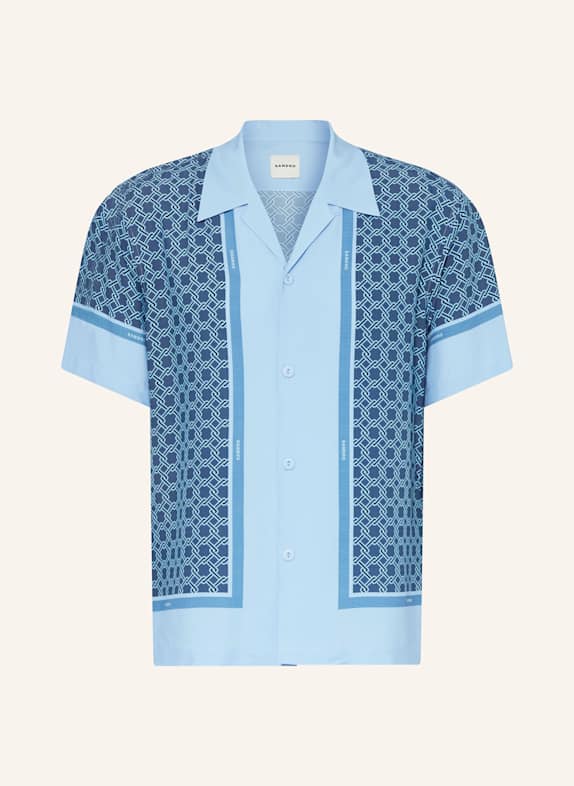 SANDRO Resorthemd Regular Fit HELLBLAU/ BLAU