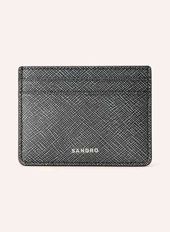 SANDRO Saffiano-Kartenetui  DUNKELGRAU