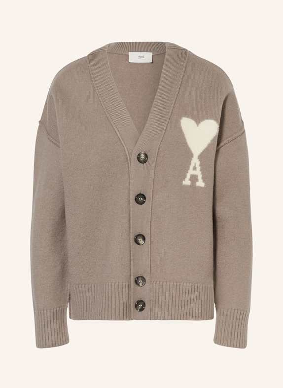 AMI PARIS Strickjacke DUNKELBRAUN