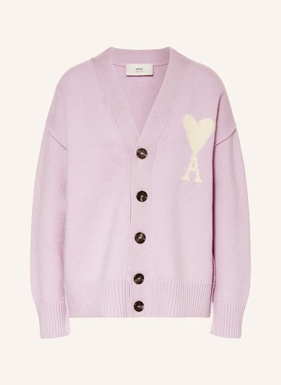 AMI PARIS Strickjacke HELLLILA/ ECRU