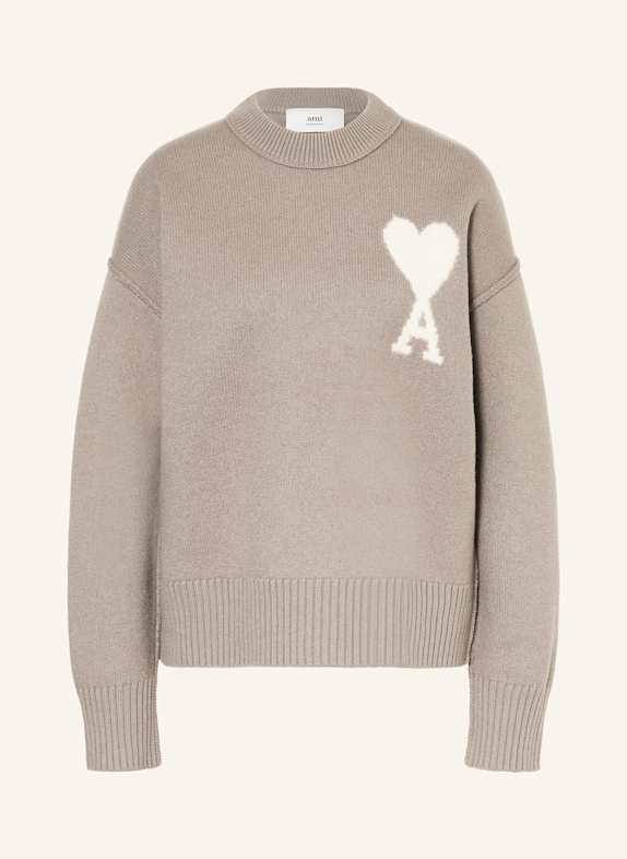 AMI PARIS Pullover TAUPE/ ECRU