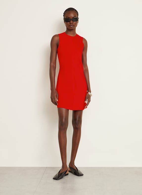 AMI PARIS Satin dress RED
