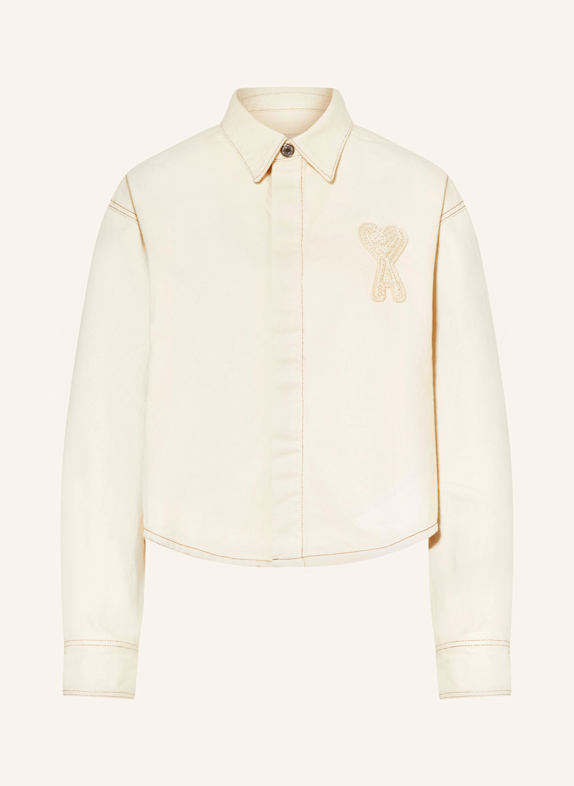 AMI PARIS Jeansbluse CREME